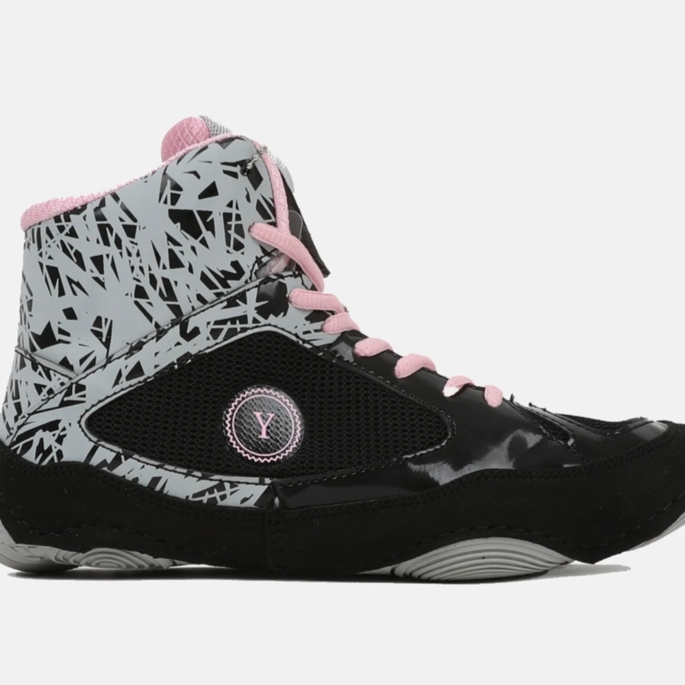 Y-3 Women's Black and Gray Patterned Sneakers